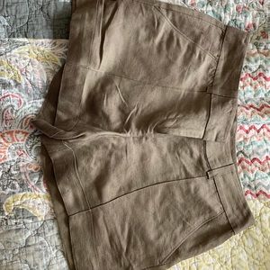 Taupe color dress shorts